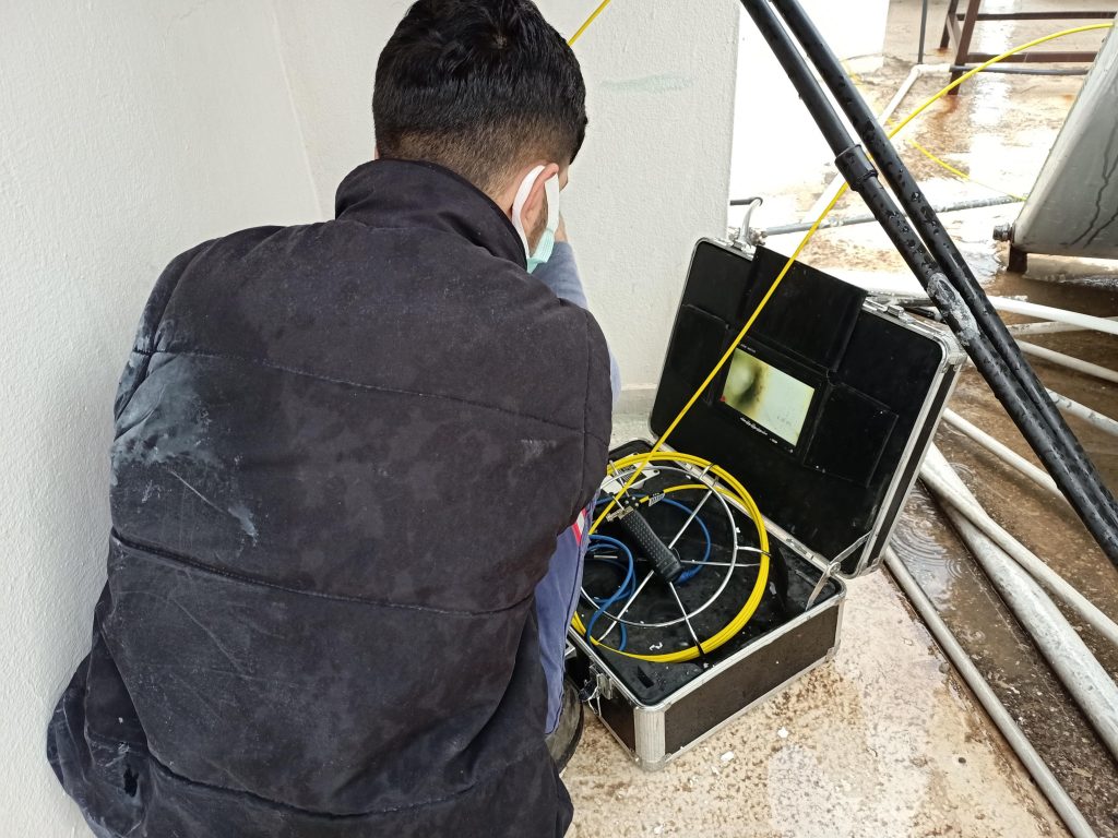 Mersin kameralı tıkanıklık açma ve boru içi görüntüleme